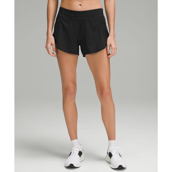 Lululemon Tracker Short V 4" Black - 6 - Picture 1 of 5